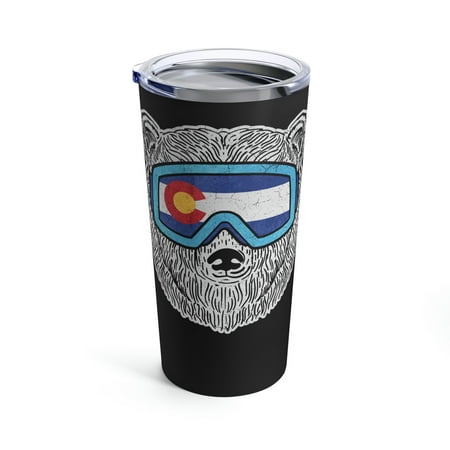 

Snow bear Colorado 20oz Tumbler Insulated metal coffee mug drink travel mug