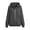 Grey_002, variant on Women's Street Long Sleeve Hoodie Drawstring Solid Color Zip Up Shirt Jacket Casual Grey L