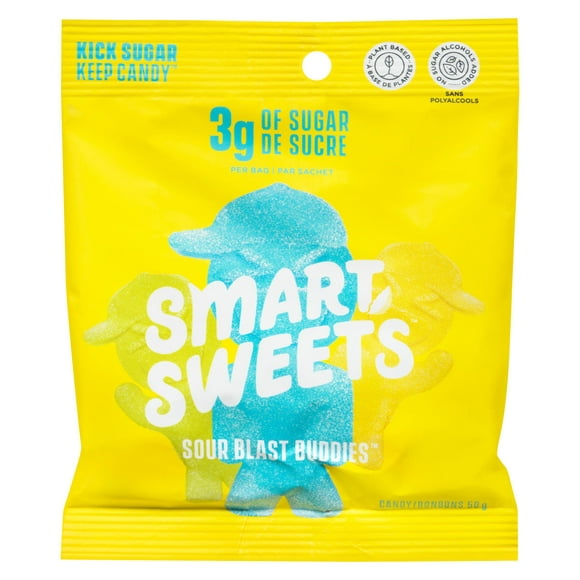 SmartSweets, Sour Blast Buddies, 50g Pouch No artificial sweeteners and added sugar.