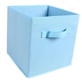 thumbnail image 2 of Cubo de almacenamiento de tela, cesta plegable para zapatos, organizador de ropa sucia, para armario, zona de lavandería, estantes, escritorio, sala azul, 2 of 9