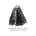 thumbnail image 2 of unbranded 2Ud Velo De Encaje Negro Con Bordado Floral Para Novia Y Eventos Decorativos, 2 of 6