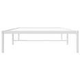 thumbnail image 3 of vidaXL Metal Bed Frame White 100x200 cm, 3 of 5