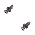 thumbnail image 1 of ZheElen Professional Stereo Output Threaded Output Lightweight 1/4 Inch Input Tube Style Anti-noisy Exquisite Socket Plug Black 2Set, 1 of 6