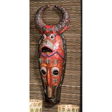 Masks of the Congo Wall Sculptures - Cape Buffalo