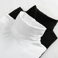 thumbnail image 5 of REDODECO 3 Pieces Black White Red Womens Mock Turtleneck Dickies Fake Collar Faux Turtleneck Blouse Dickey Half Shirts, 5 of 6