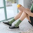 thumbnail image 5 of Women's Fruit-themed Novelty Socks - Fun, Funky, and Cute Cotton Middle Tube Socks (3/6 Pairs), 5 of 7
