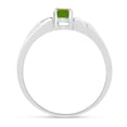 thumbnail image 5 of 10k White Gold Oval Peridot Ring, 5 of 6
