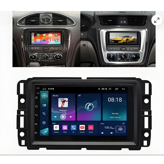 Car Radio Stereo for Chevrolet Traverse 2013-2017 7" Android 14 Touchscreen Wireless Carplay, Car Stereo 2 32G Wifi GPS Navigation Android Auto