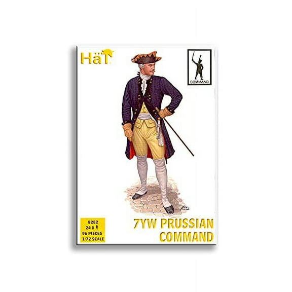 HAT 1/72 7 Years War Prussian Infantry Command (24 Soldiers) 96 Pieces