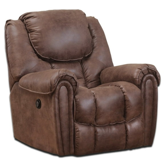 King of Comfort Fallon Power Rocker Recliner, 350 Lbs Weight Capacity, 72" Extended Length,  Pad-over Chaise, Suggested User Height 5'6" to 6'2"