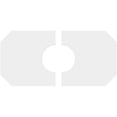 thumbnail image 4 of Ekena Millwork CMP16X8ED2-04000 4 in. ID x 5.5 in. Rectangle Émeraude Architectural Grade Médaillon de Plafond Contemporain PVC - 2 Pièces, 4 of 4