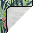 thumbnail image 5 of SKYSONIC 72x48in Tropical Hibiscus Floral Area Rug, Summer Palm Leaves Non-Slip Floor Carpet for Indoor Living Dining Room and Bedroom Area, 5 of 7