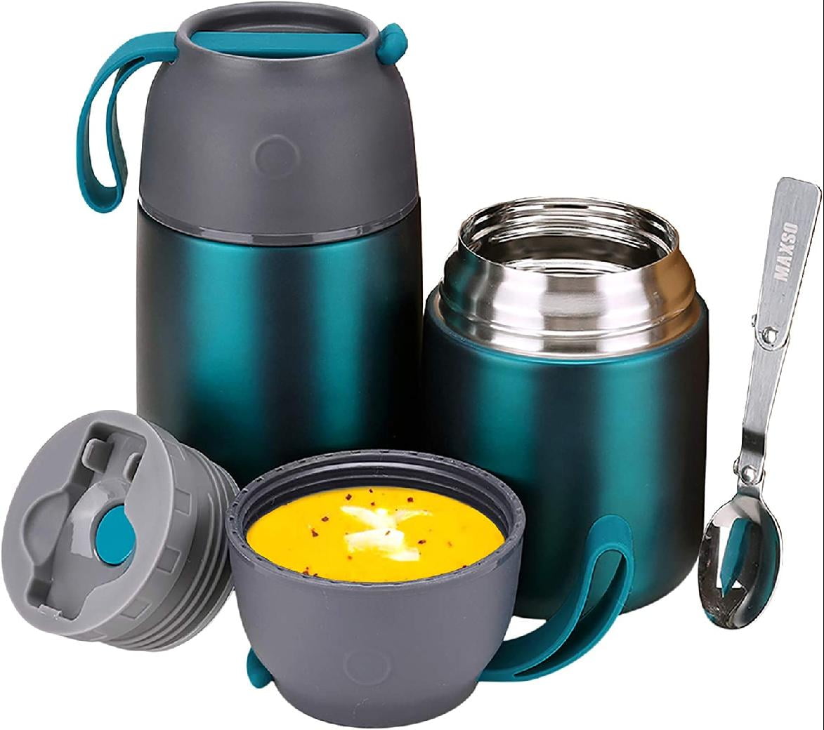 Thermos Food Jar for Hot & Cold Food for Kids Adult, 24 &17 oz Set Soup