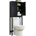 thumbnail image 4 of Better Homes & Gardens Juliet over-the-Toilet Space Saver Cabinet, 2 Adjustable Shelves, Black, 4 of 10