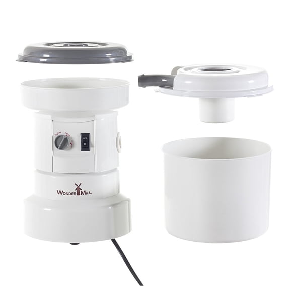 Powerful High Speed Electric Grain Mill Grinder for Healthy Gluten-Free Flours - Grain Grinder Mill, Wheat Grinder, Flour Mill Machine and Flour Mill Grinder for Home and Professional Use - Wondermill