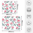 thumbnail image 2 of Ryvnso Roses Floral-i6 Dish Drying Mat for Kitchen Countertop 16x18 Small Dish Pad Drainer Rack Dish Sink Mats, 2 of 7