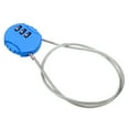 thumbnail image 3 of Uxcell Small Combination Lock 19.6 Inch, 1 Pack 3 Digit Padlock for Locker, Bright Blue, 3 of 6