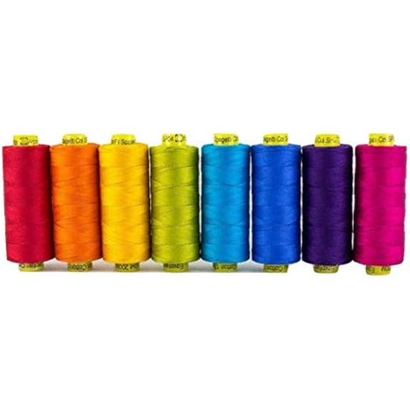 WonderFil, Specialty Threads, Splendor, 2-Ply Rayon Versatile Thread, 40wt, Bright - Set of 10