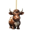 thumbnail image 2 of JHGoosa Cute Cartoon Cow Car Pendant Home Tree Decoration Christmas Tree Ornament Home Decor 1PC, 2 of 7