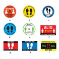 thumbnail image 4 of homeholiday Keep Distance Floor Sticker Public Space Social Distancing Mark Floor Non-slip Decals Round, 4 of 7