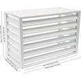 thumbnail image 2 of Air Conditioner Fence Panels AC Fence 4 Panels Outdoor Privacy Fence Covers, Condenser Protective Cover,Aluminum Alloy AC Privacy Screen Perfect to Trash Can Enclose Pool Equipment and A/C Units, 2 of 9
