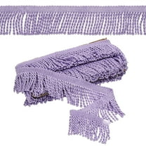 Purple Fringe Trim, 5 Yards x 65mm Fringe Trim Curtain Tassel Fringe Trim Fabric Trims Sewing for Curtain Sofa Clothes DIY Decoration