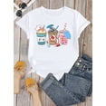 thumbnail image 2 of Nurse Appreciation Coffee Print T-Shirt - Perfect Gift for Doctors & Nurses, Casual Cotton Blend, Machine Washable, Summer Round Neck Tee, 2 of 7