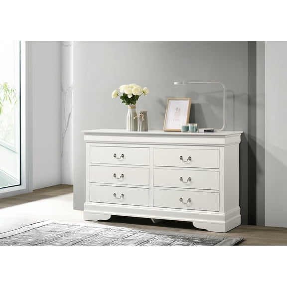 Glory Furniture LouisPhillipe G02190-D Dresser , White