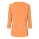 thumbnail image 4 of Camisa raglán informal de manga 3/4 para mujer, cuello redondo, poliéster, color liso, estilo informal y moderno, tallas S-XXL, 4 of 5