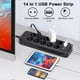thumbnail image 2 of Power Strip 4000W with 10 Outlets and 4 USB Ports (2.4A), 2M Cord, Power Strip Surge Protector Power Strip for Home Office, 2 of 5