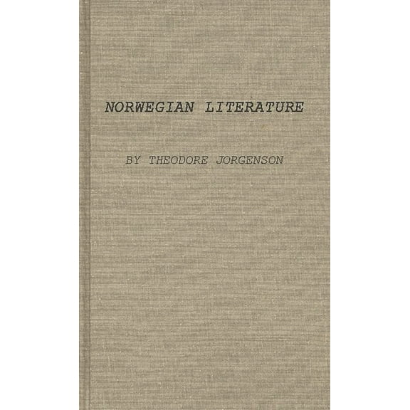 Norwegian Literature in Medieval and Early Modern Times, (Hardcover)