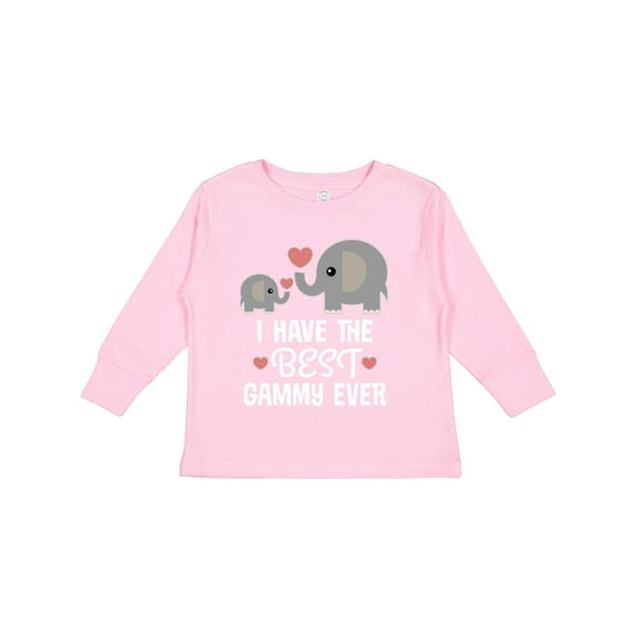 Inktastic Best Gammy Ever Grandchild Boys or Girls Long Sleeve Toddler T-Shirt