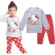 thumbnail image 3 of Hello Kitty Girls primavera y otoño nuevo algodón de manga larga servicio a domicilio camiseta de dibujos animados para niños + pantalones pijama conjunto de ropa interior, 3 of 5