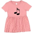 thumbnail image 3 of Inktastic Music Notes Musician Girls Baby Dress, 3 of 5