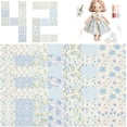 thumbnail image 6 of 42Pcs 10"x10" Quilting Fabric Squares Precuts 100% Cotton Floral Fabric Bundles for Patchwork, Sewing and DIY Crafts Style 7, 6 of 11