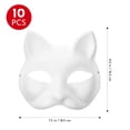 thumbnail image 2 of Máscara para gatos Apettoey Therian Masks, pintura blanca para bricolaje, 10 unidades, 2 of 9