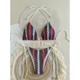thumbnail image 5 of Top-kevin Women's Bikini Sets Beads Triangle Swimsuits 2 Piece String High Cut Cheeky Bathing Suits, 5 of 12