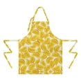 thumbnail image 2 of Orange Slices White Pattern Apron-Garden Aprons for Women with Pockets-Cotton Linen Waterproof Kitchen Cooking Gardening Aprons Adjustable for Kitchen,Cooking,BBQ and Salon 33x27 Inch, 2 of 7