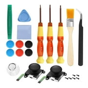 Joystick Replacement Analog Stick Parts for Nintendo Switch Joy Con Controller Repair Kit Include 2 Thumb 3D Sticks 3 Screwdrivers