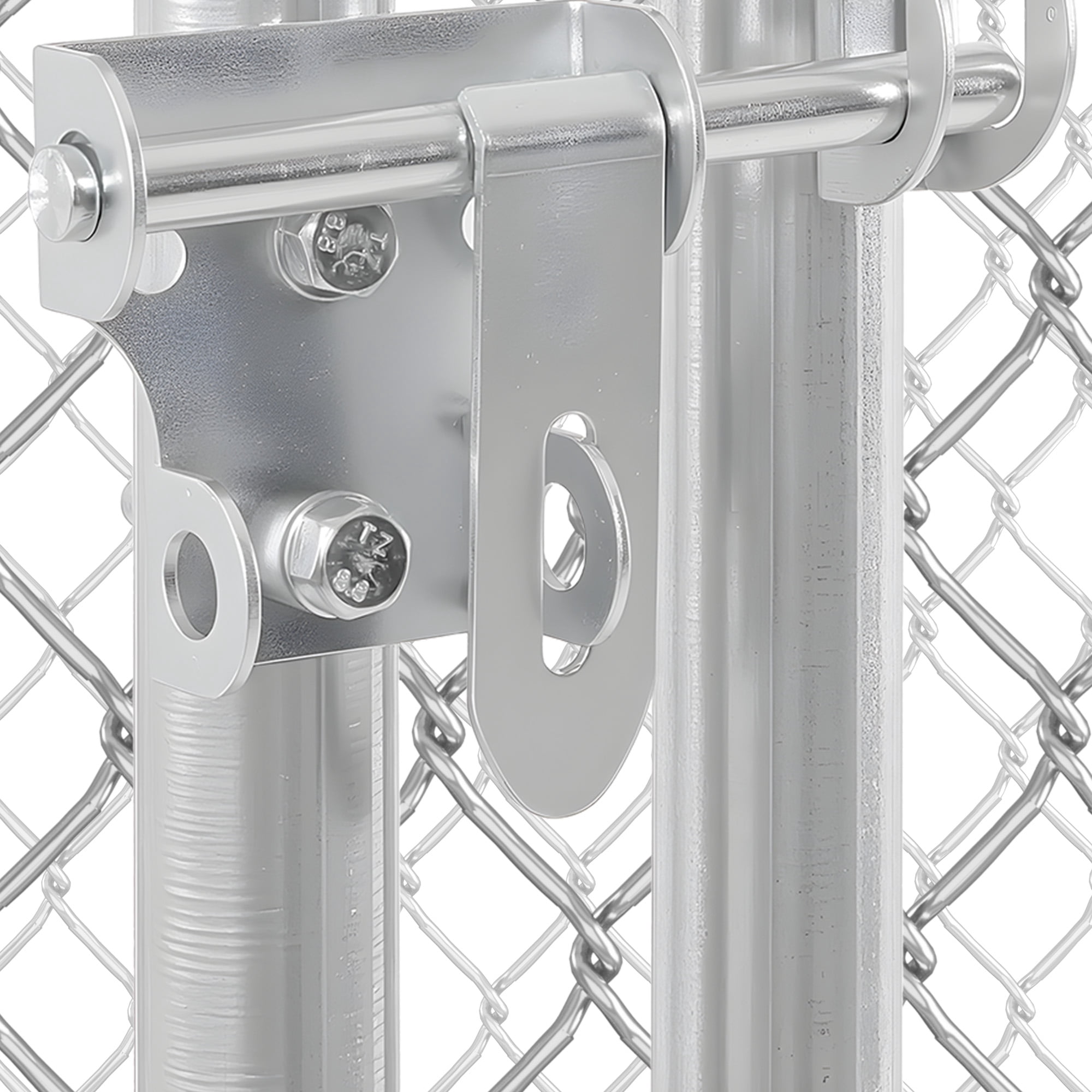 Craftian 4.03×4.03×5.4FT Outdoor Dog Kennel for Large Dogs, Pet Dog Run Enclosures for Dog Crate Outdoor Metal Galvanized Welded with Waterproof UV-Resistant Cover