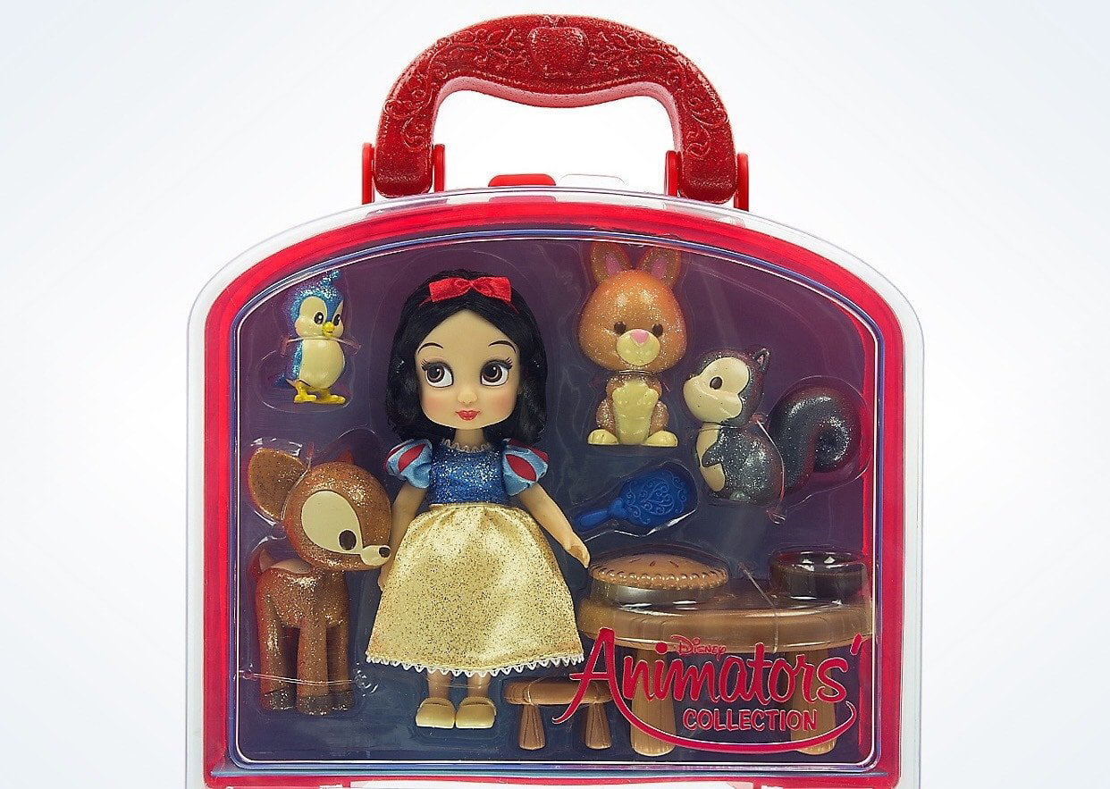 NEW Disney Parks Animators Snow White 5" Doll Mini Figure Playset