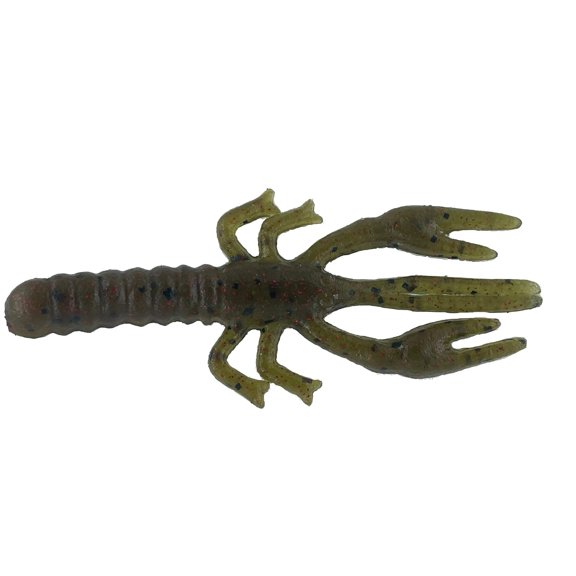 Zoom Fishing Lures 014202-SP Lil Critter Craw 3 Inch 12 Pack Green Pumpkin Red