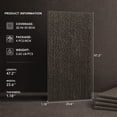 thumbnail image 5 of BEAUTYPEAK 4PCS 48"x 24" 3D Wall Decor Wall Panels Faux Stone Siding, Carbon Black, 5 of 8