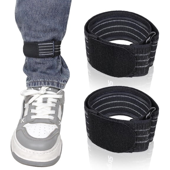 Elastic Boot Straps with Anti-Slip Strips, Cowboy Boot Straps Ankle Strap Adjustable Pant  Straps