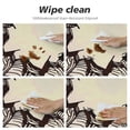 thumbnail image 4 of RUIYC Ornate Vintage Mandala Table Cloths Round Brown Boho Floral Round Mandala Flower Table Cover Stain Proof for Hotel Restaurant, 4 of 7