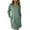 Mint Green, variant on Bzhegqhd Womens Casual Shift Dresses Long Sleeve Round Neck Solid Color Pocket Detail Tunic Sweater Dress Fall Winter Machine Washable Day Dress
