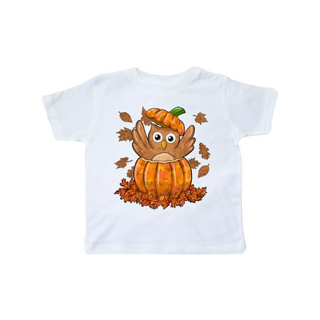 Owl in a Pumpkin- cute for Halloween and Thanksgiving Toddler T-Shirt