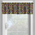 thumbnail image 2 of Ambesonne Colorful Valance Pack of 2, Abstract Petals Floral, 54"X12", Multicolor, 2 of 5