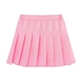 thumbnail image 4 of Tfken Girls Soft Skirts Daily Wear Soft Holiday Back To School Pleated Skirts With Lined Shorts Fashion Children Classic Clothes Size 7-8 Years, 4 of 4