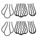 thumbnail image 1 of 6 peinetas laterales de metal en forma de U para moño recogido, horquilla retro vintage para mujer, accesorios de peinado., 1 of 5